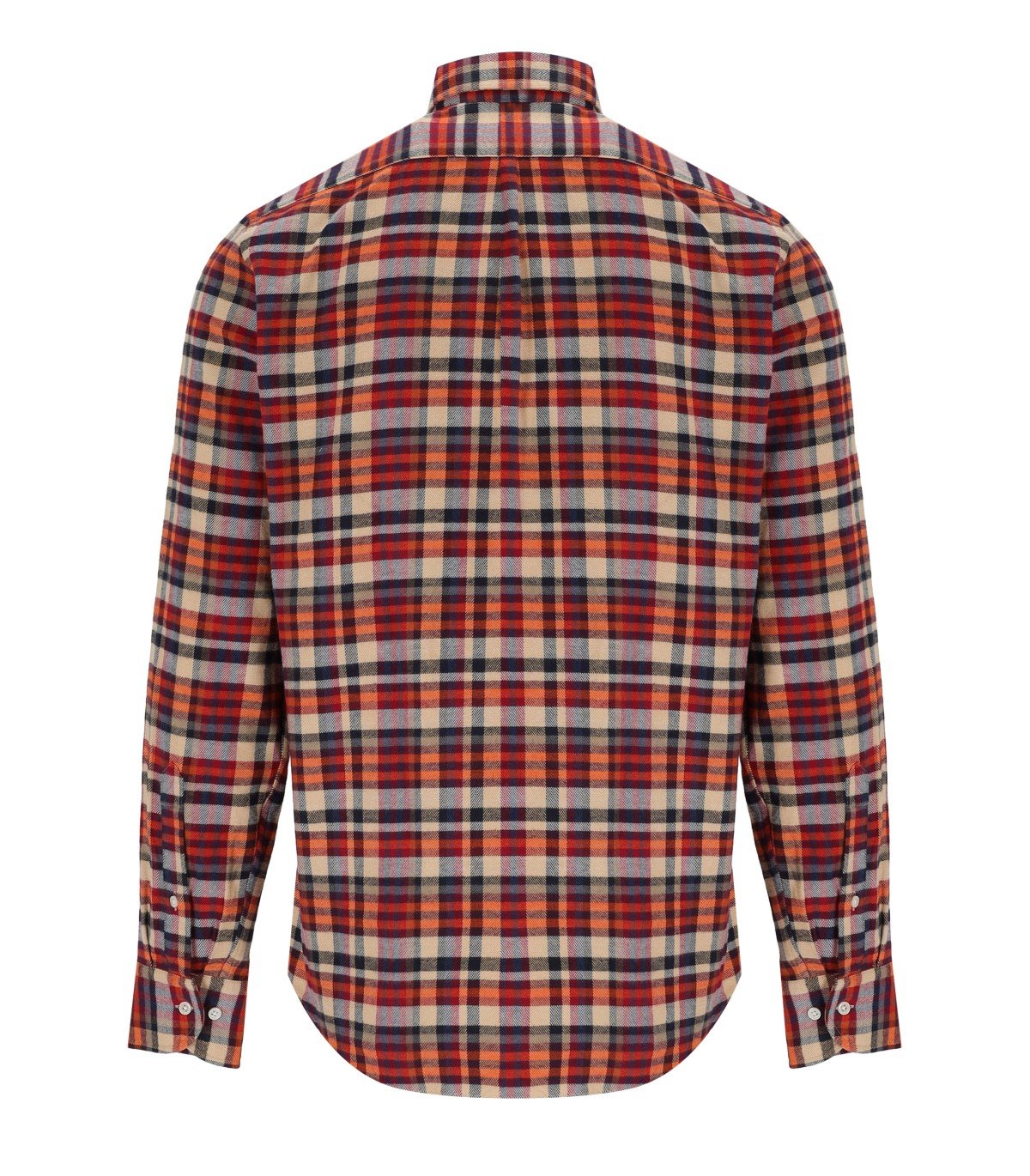 CAMICIA BRADFORD CHECK ARANCIONE BEIGE B-D BAGGIES