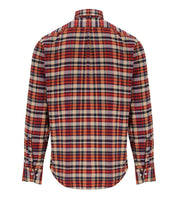 B-D BAGGIES BRADFORD CHECK ORANGE BEIGE SHIRT