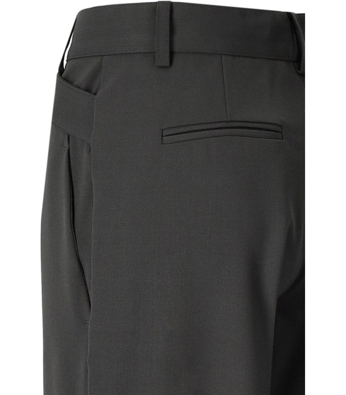 FEDERICA TOSI DARK GREY WIDE LEG PANTS