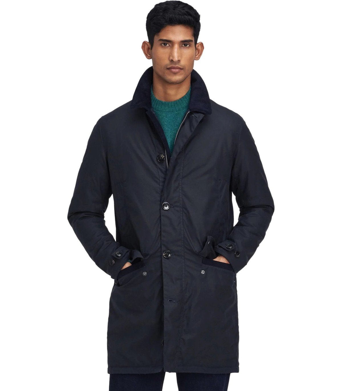 BARBOUR MAC NAVY BLUE JACKET