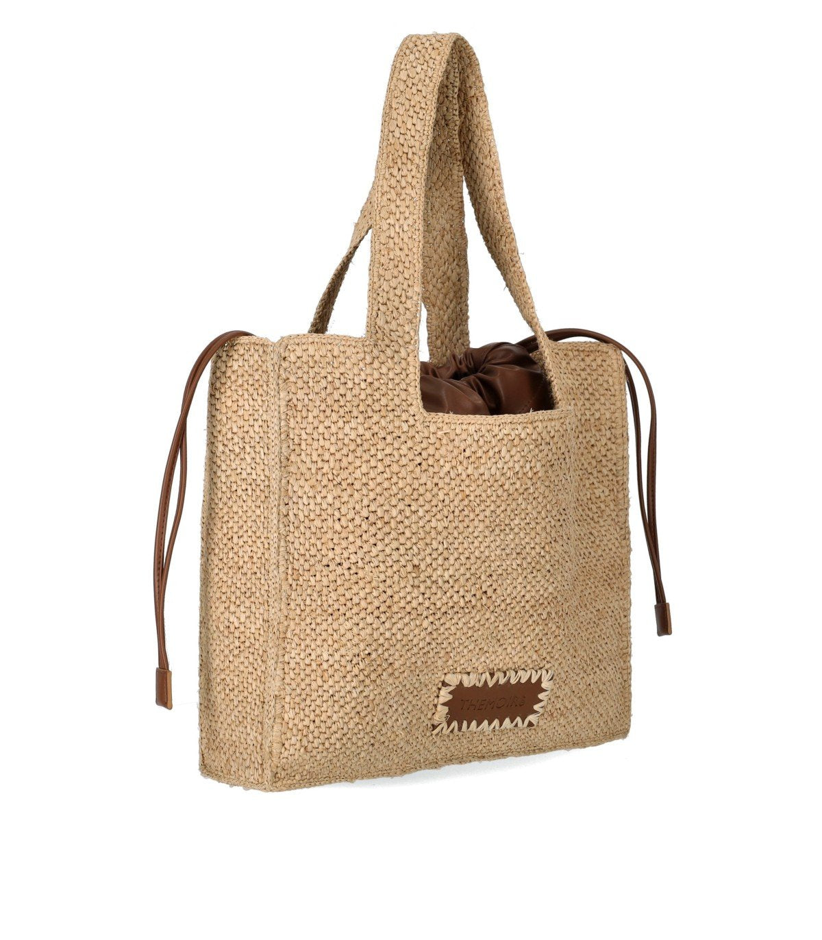 THEMOIRè MOREA MEDIUM RAFFIA NATURAL SHOPPING BAG