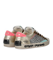 CRIME LONDON DISTRESSED PLATINUM WILDLIFE SNEAKER