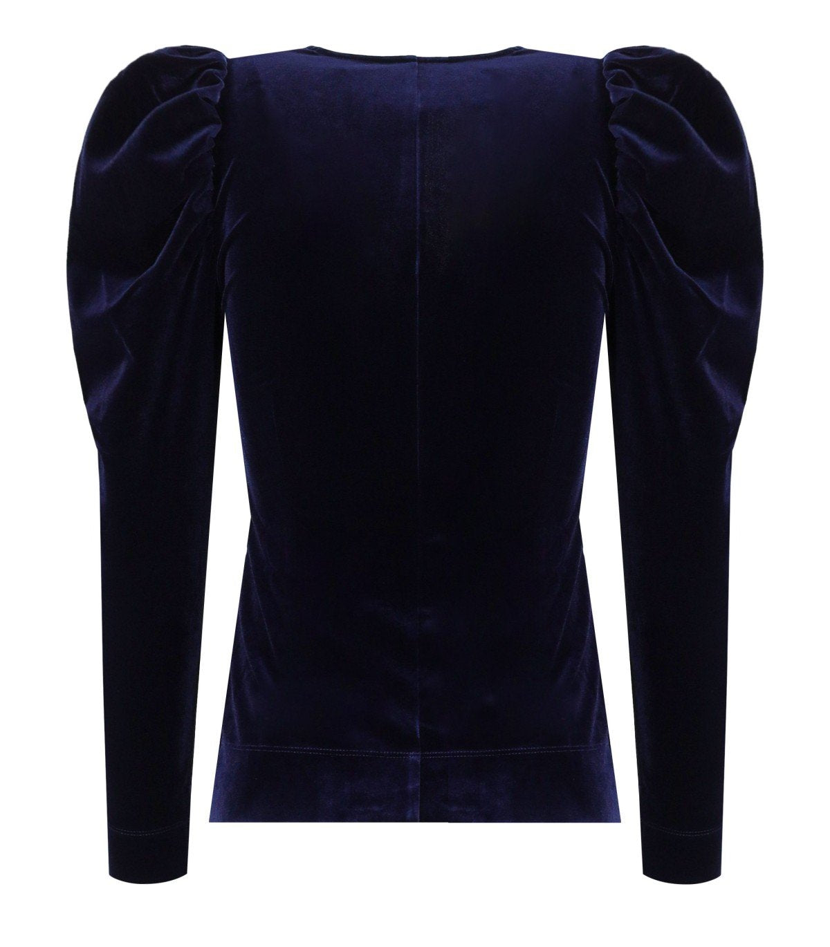 GANNI BLUE VELVET TOP