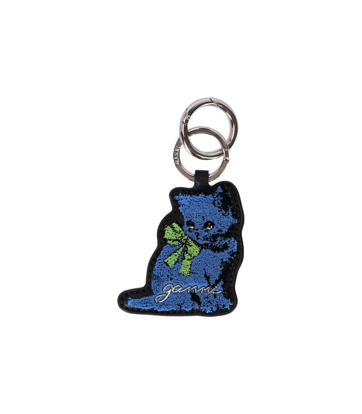 GANNI PUPPY BLUE KEYCHAIN