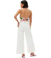JEAN CROPPED BLANC GANNI