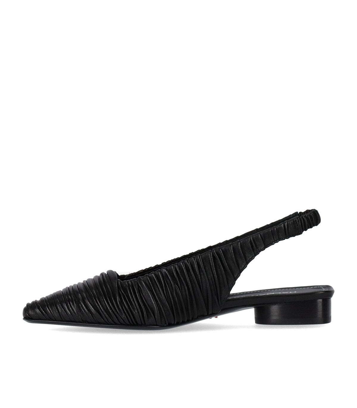 HALMANERA FOLD BLACK SLINGBACK BALLET FLAT SHOE