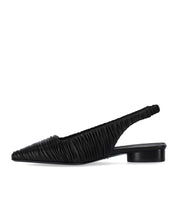 HALMANERA FOLD BLACK SLINGBACK BALLET FLAT SHOE