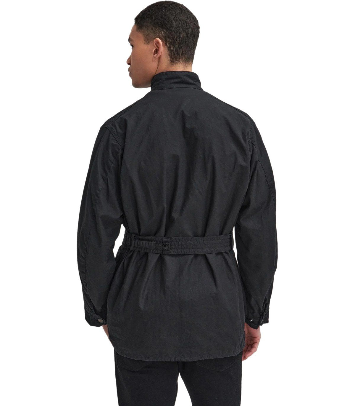 BARBOUR INTERNATIONAL STEVE MCQUEEN 60TH ANNIVERSARY WAX SCHWARZE JACKE
