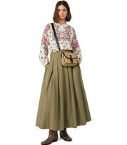 MAX MARA WEEKEND AGIATE KHAKI SKIRT