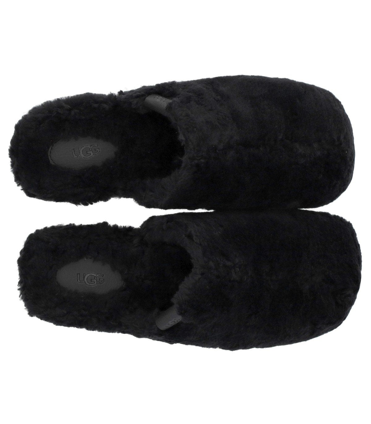 UGG FUZZ SUGAR BLACK CLOG
