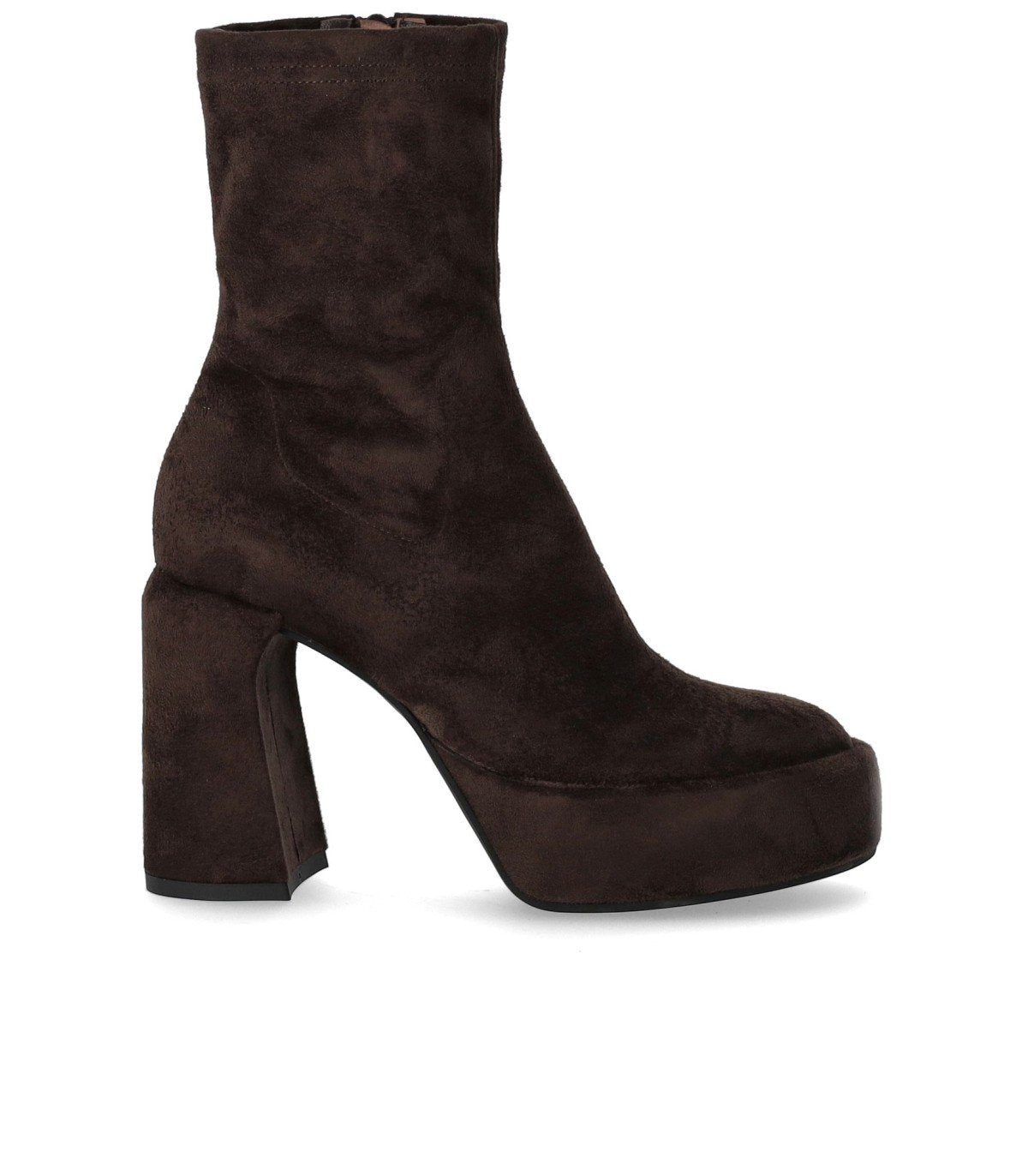 ELENA IACHI ZELDA BROWN HEELED ANKLE BOOT
