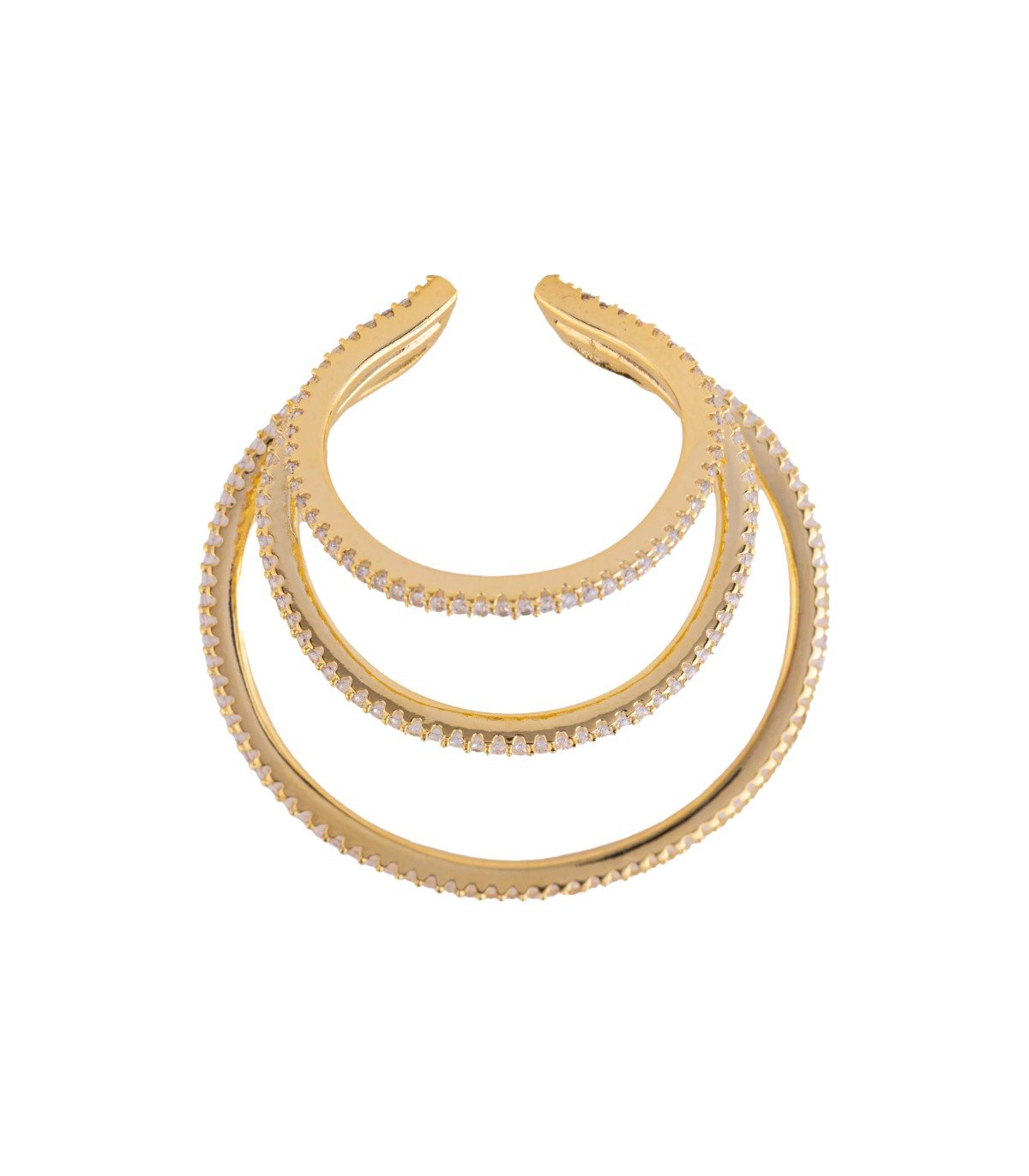 FEDERICA TOSI JADE GOLD EAR CUFF EARRING