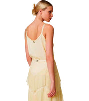 TOP SATIN VANILLA TWINSET