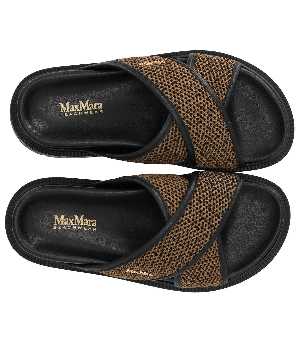 MAX MARA BEACHWEAR PARTY BROWN SANDAL