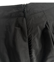 ADD NYLON BRIGHT BLACK LONG SKIRT