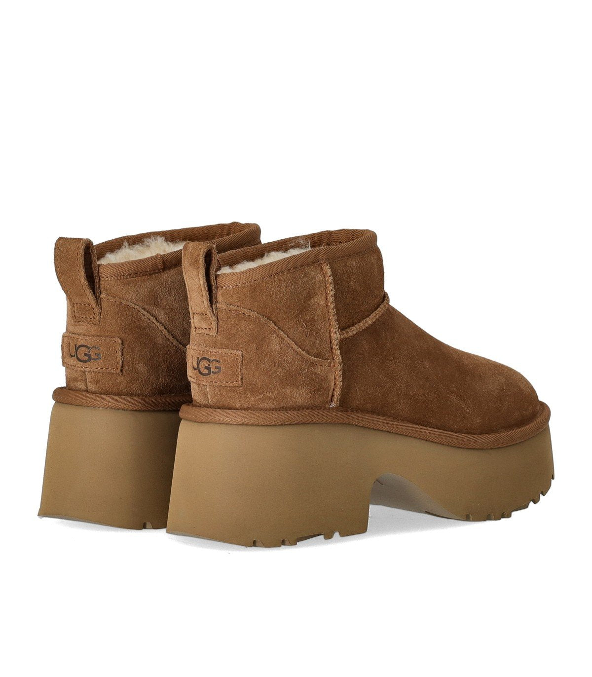 UGG CLASSIC ULTRA MINI NEW HEIGHTS CHESTNUT BOOT