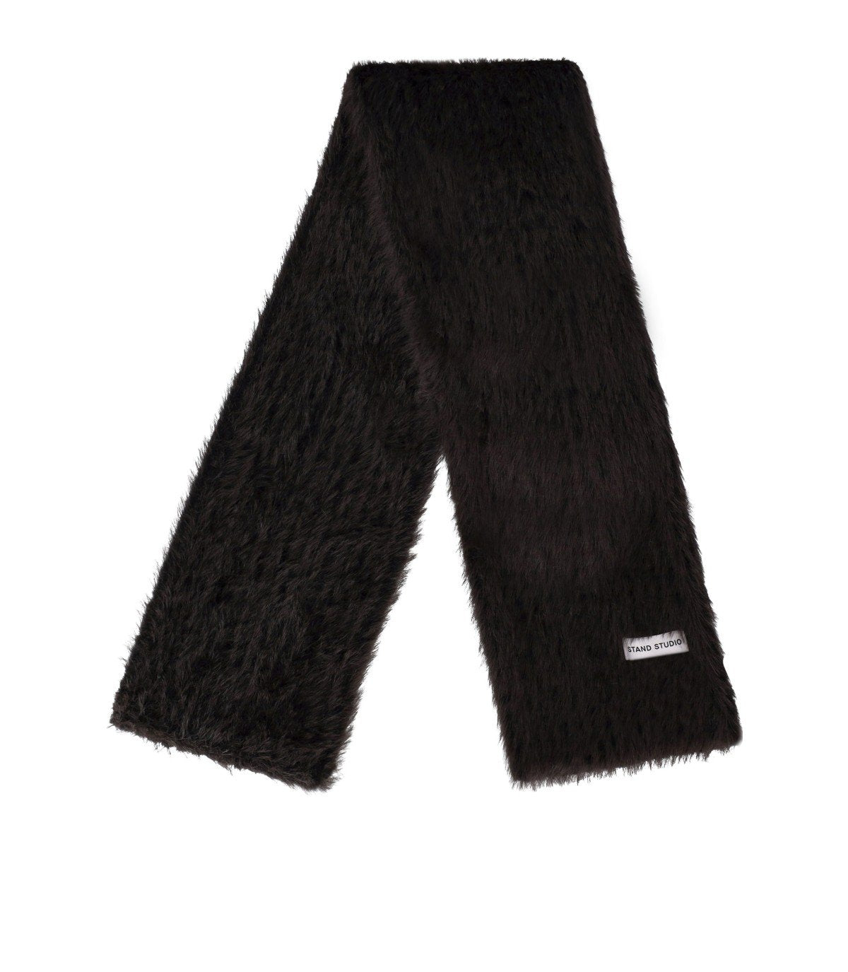 SCIARPA RAENA MARRONE SCURO STAND STUDIO