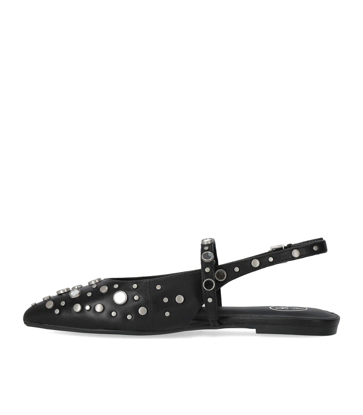ASH BRENDA BLACK SLINGBACK BALLET FLAT SHOE