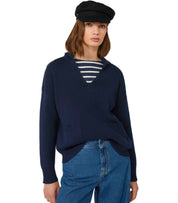 MAX MARA WEEKEND SALOON BLUE POLO SWEATER
