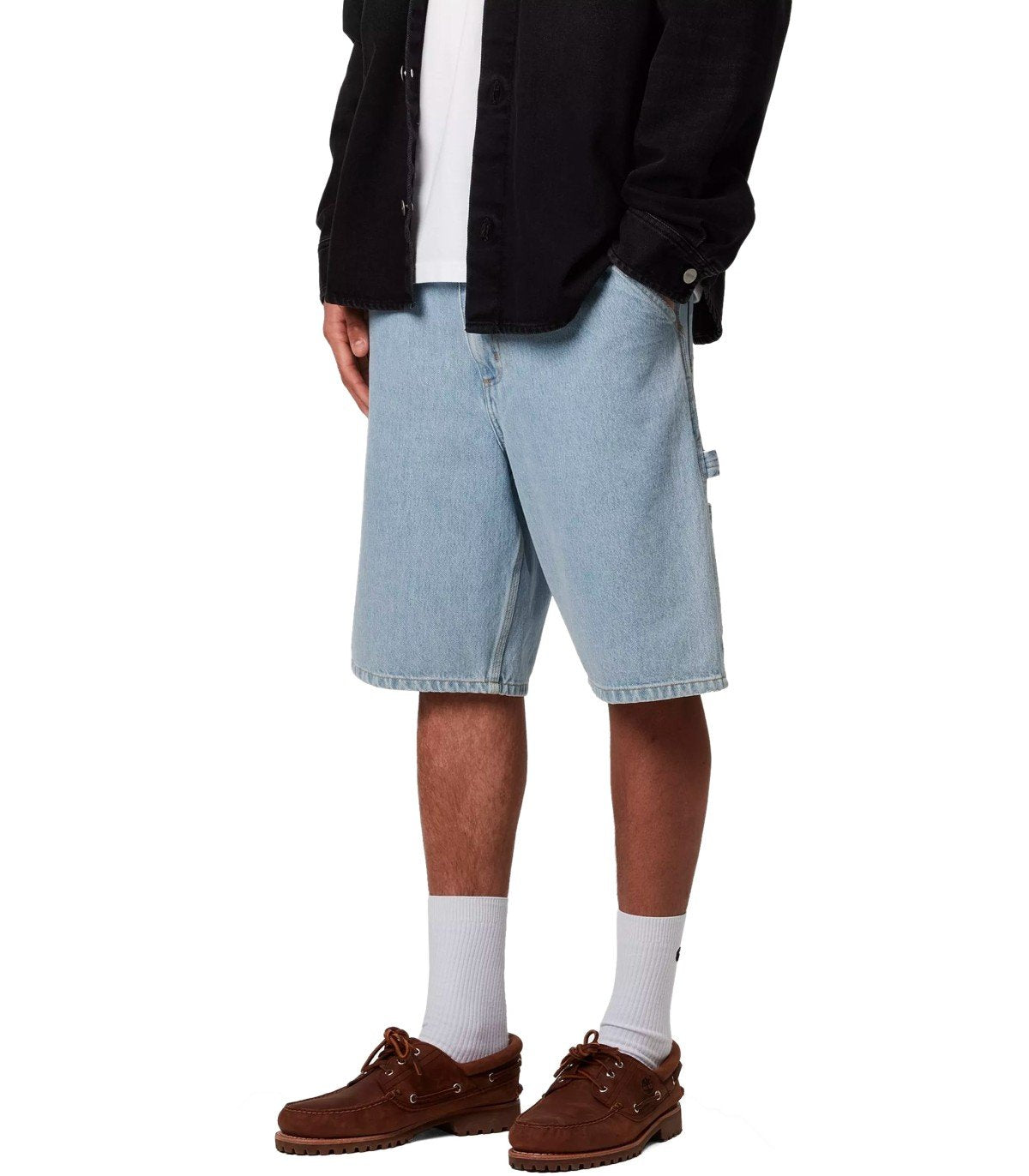 BERMUDA SINGLE KNEE AZZURRO CARHARTT WIP