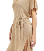 MAX MARA BEACHWEAR DONNOLA GOLD KIMONO