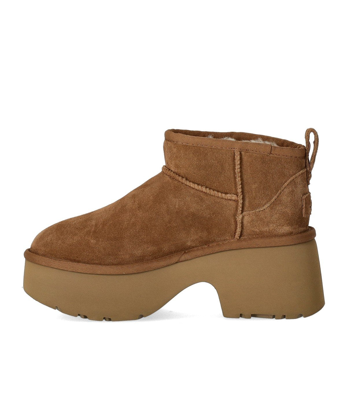 UGG CLASSIC ULTRA MINI NEW HEIGHTS CHESTNUT BOOT