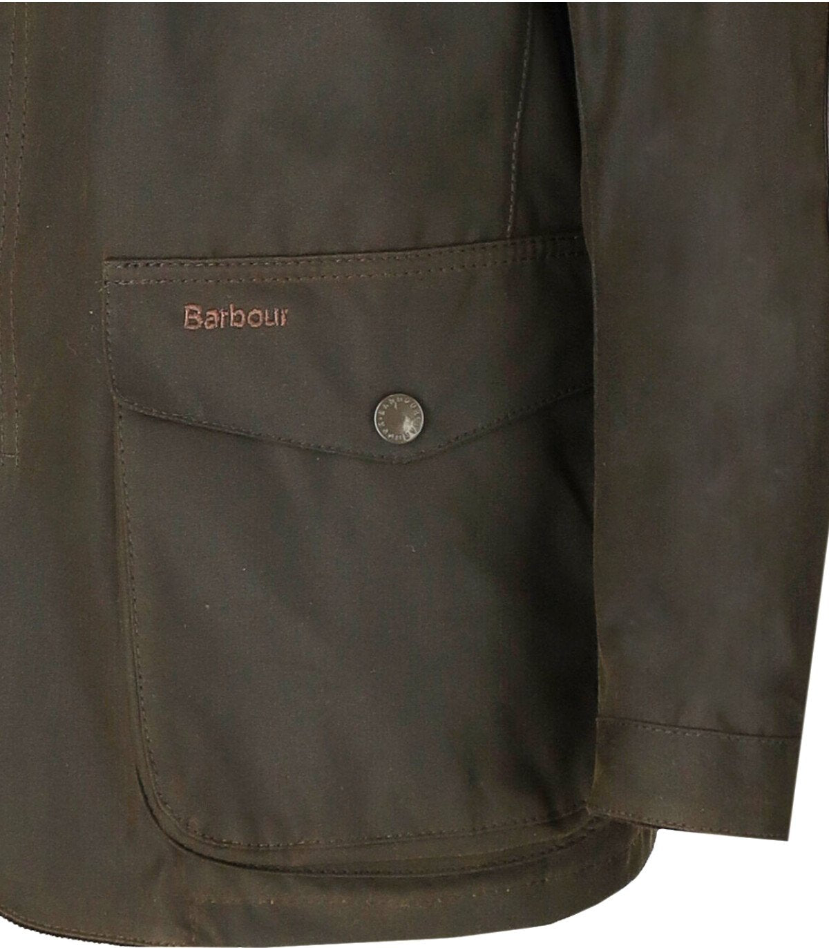 BARBOUR OGSTON WAX OLIVE GREEN JACKET