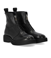 ELENA IACHI SCHWARZE STIEFELETTE MIT REISSVERSCHLUSS