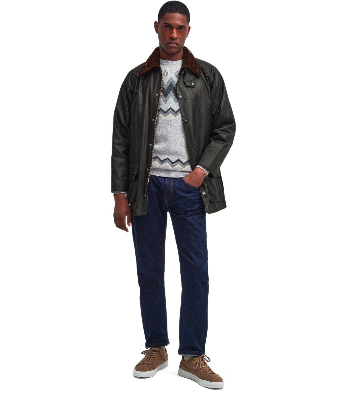 VESTE ARCHIVE BEAUFORT WAXED VERT OLIVE BARBOUR