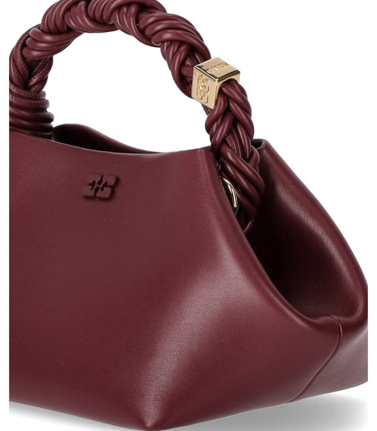 GANNI BOU BURGUNDY HANDBAG