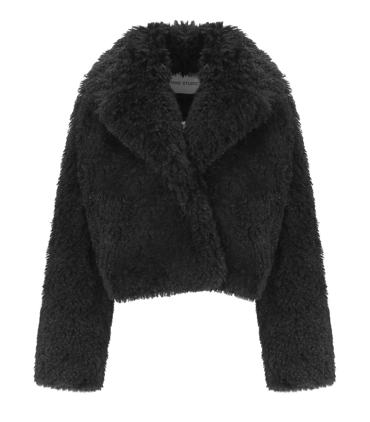 STAND STUDIO SAMARA BLACK CROP JACKET