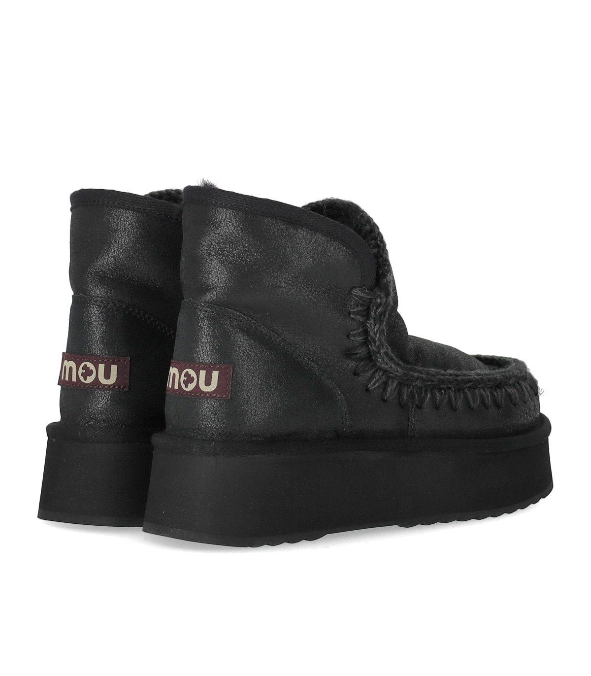MOU MINI ESKIMO PLATFORM BLACK BOOT