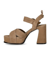 ASH MELANY BEIGE HEELED SANDAL