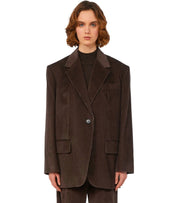 BLAZER MONOPETTO FORMIA CIOCCOLATO MAX MARA WEEKEND