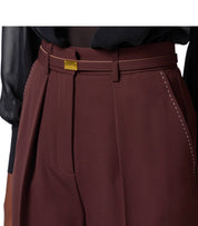 PANTALONE CON CINTURA CACAO ELISABETTA FRANCHI