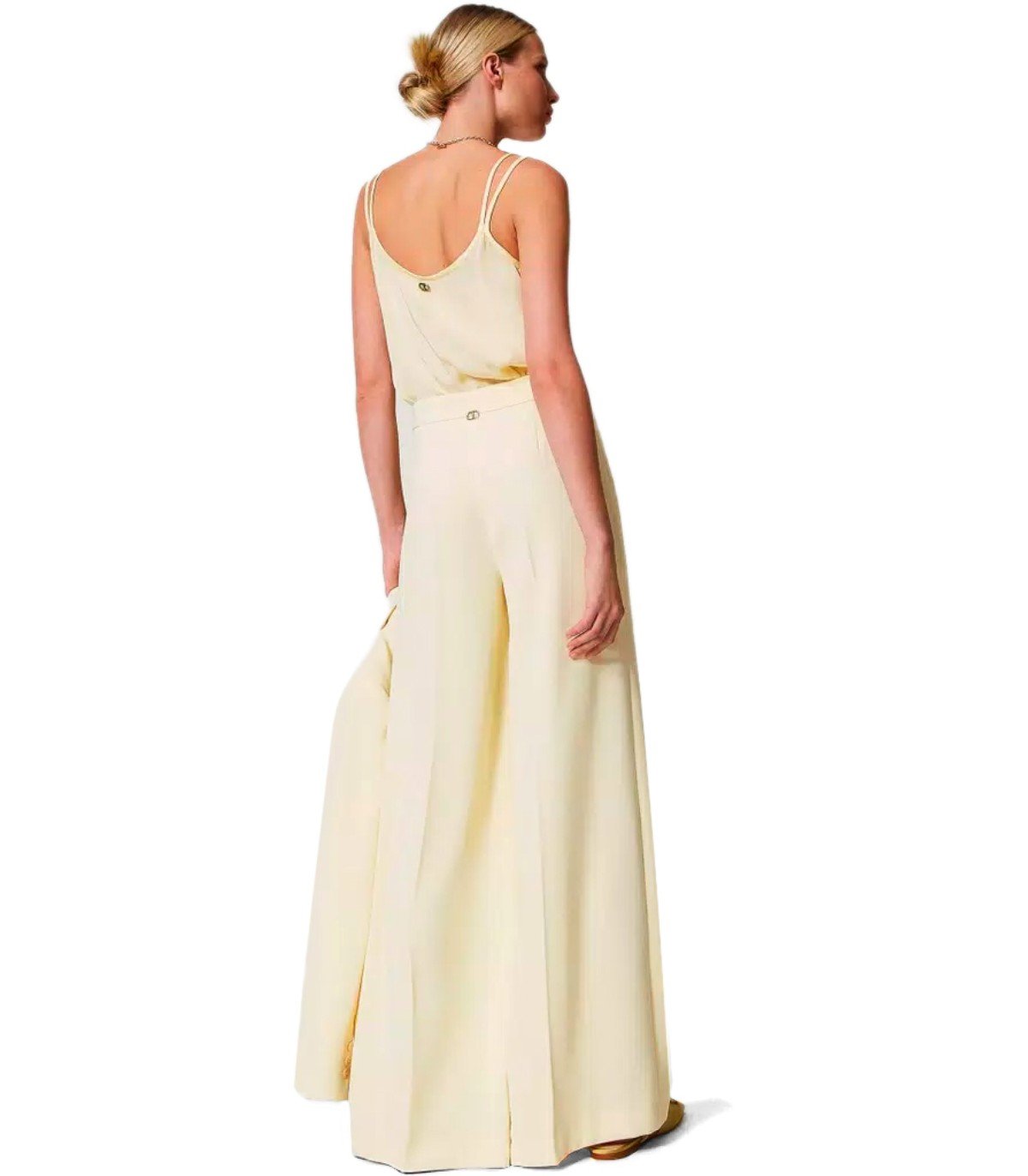 PANTALONE A PALAZZO VANIGLIA TWINSET