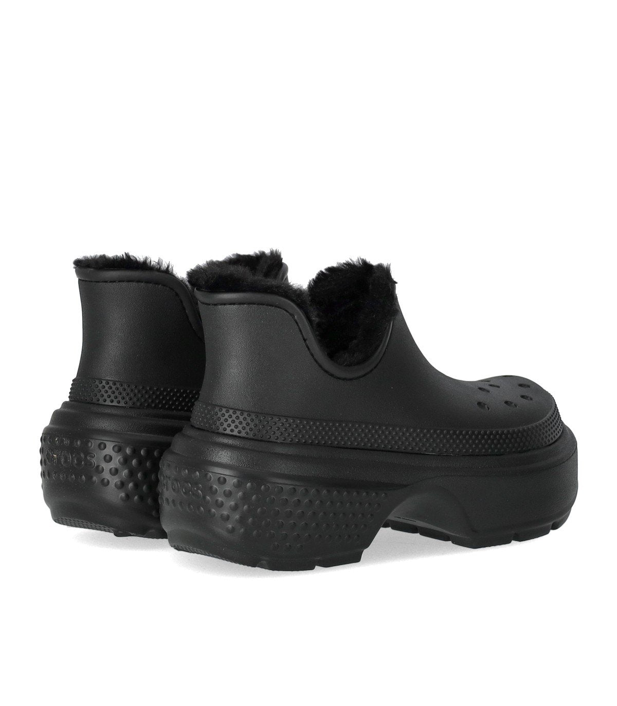 CROCS STOMP BLACK BOOTIE