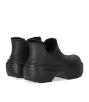 CROCS STOMP BLACK BOOTIE