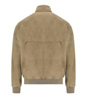 BARACUTA G9 SUÈDE STORM GRAY BOMBER JACKET