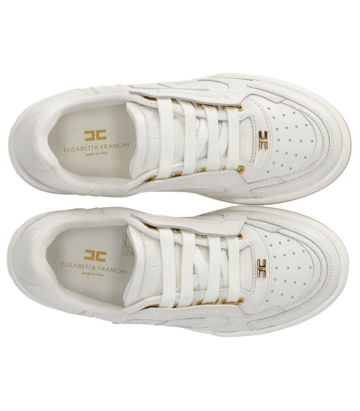 SNEAKER CON LOGO AVORIO ELISABETTA FRANCHI