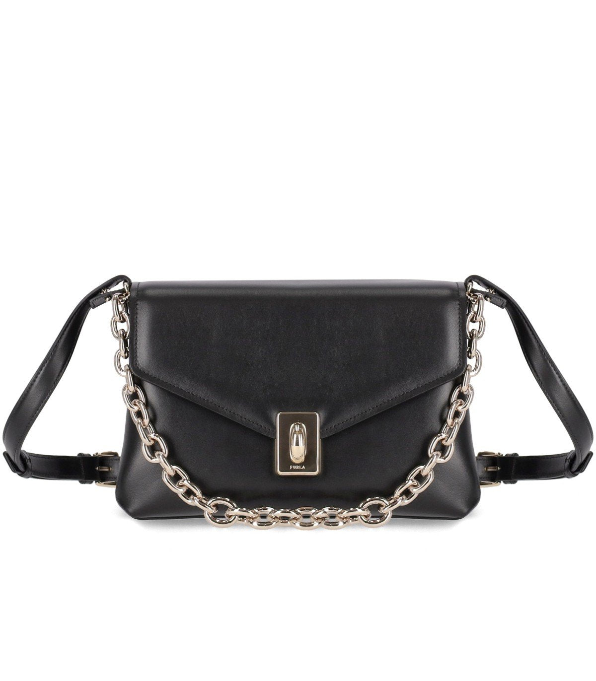 FURLA MERIDIANA M BLACK CROSSBODY BAG