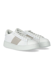 EMPORIO ARMANI WEISS UND BEIGE SNEAKER