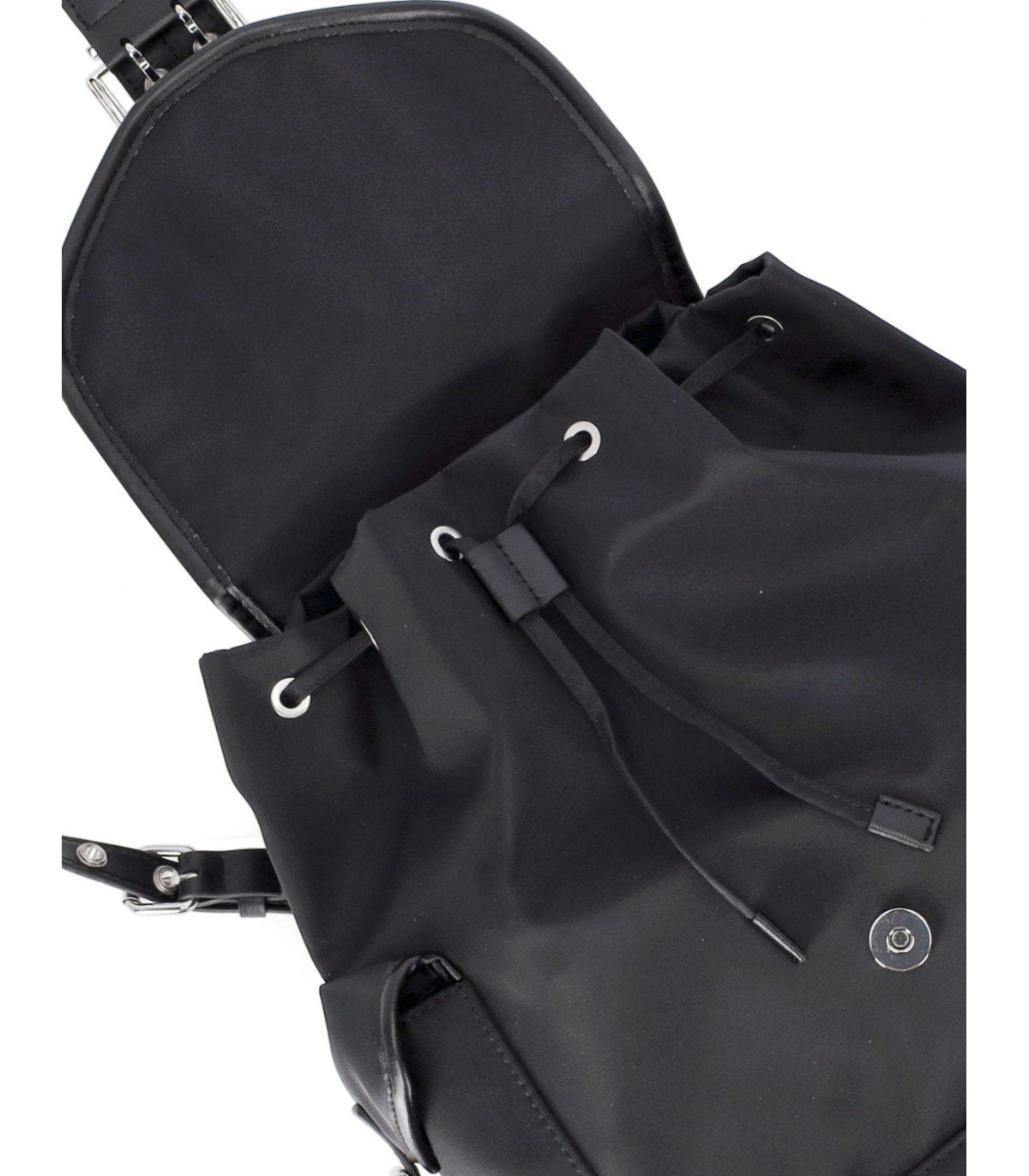 GANNI BUCKY BLACK SMALL BACKPACK