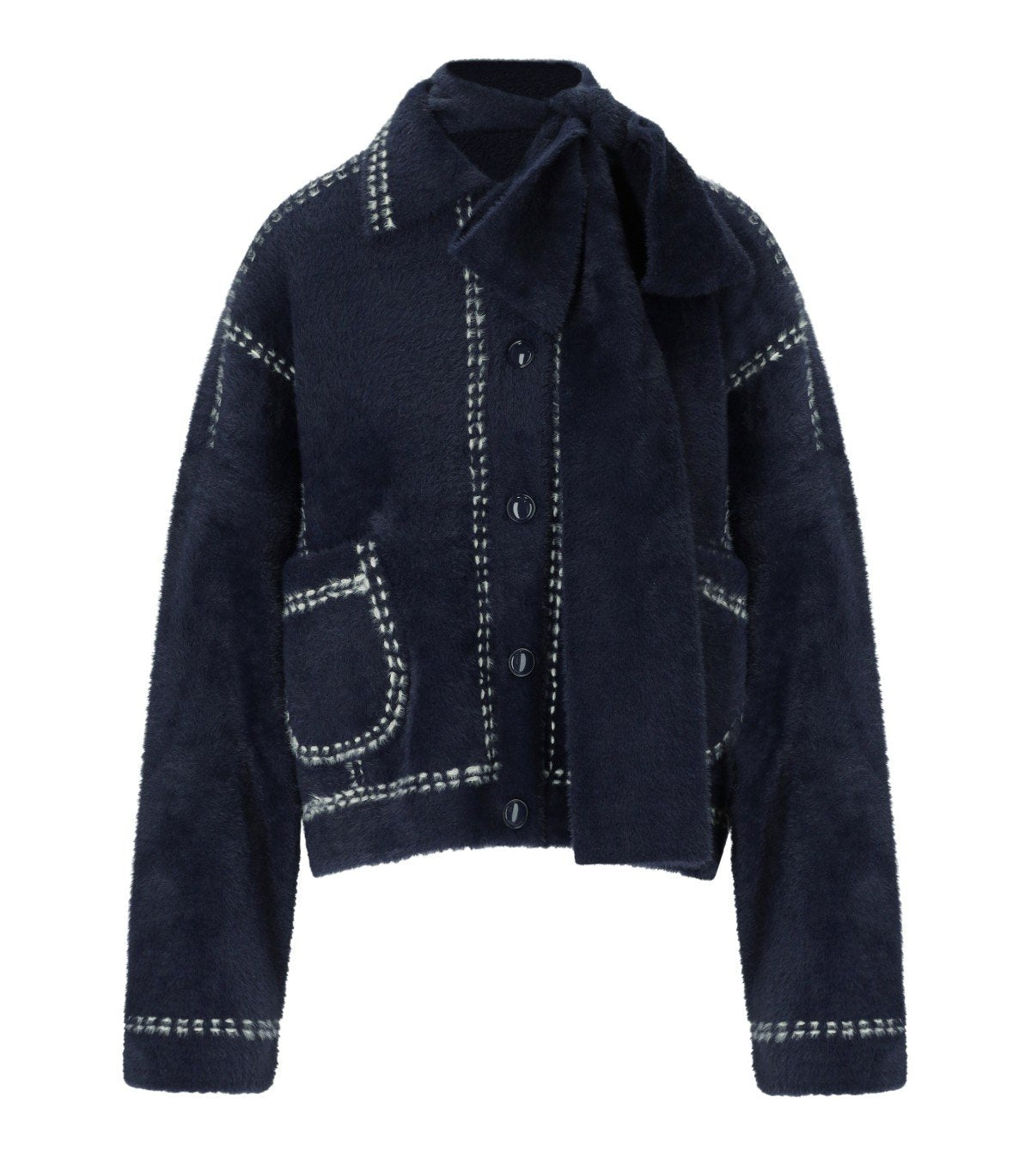 CARDIGAN IHOOPS BLU NAVY ESSENTIEL ANTWERP