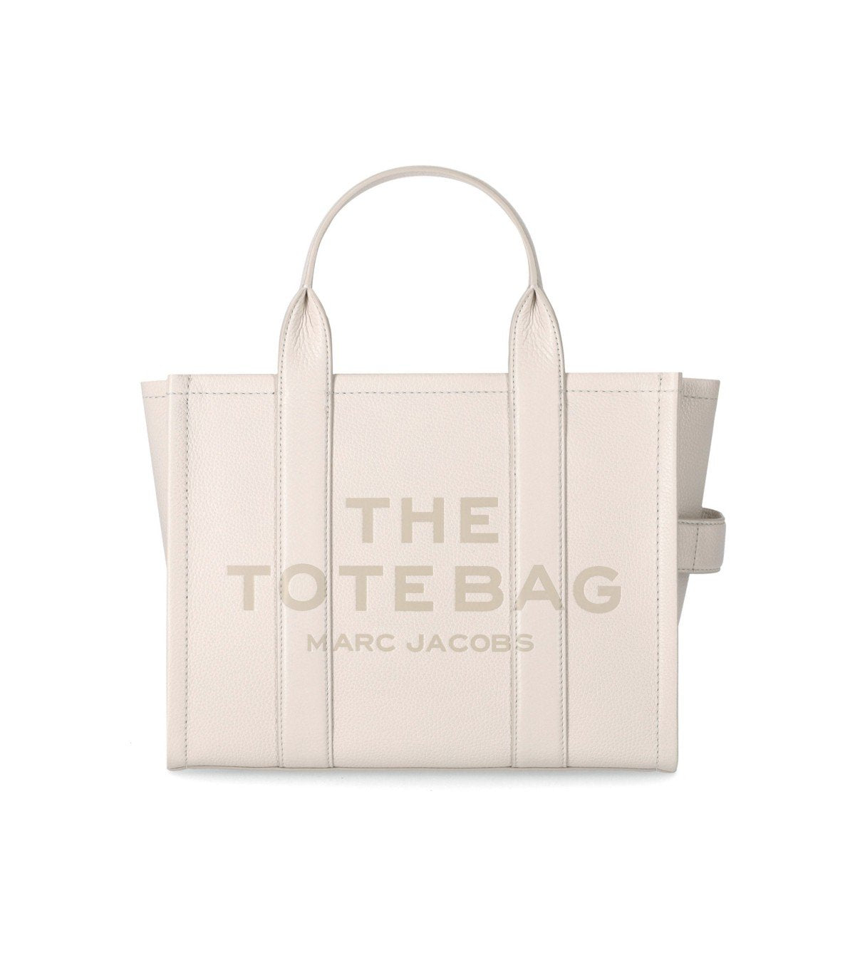 MARC JACOBS THE LEATHER MEDIUM TOTE COTTON HANDBAG