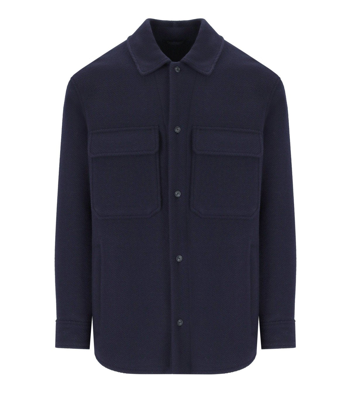 EMPORIO ARMANI NAVY BLUE WOOL JACKET – FerrarisBoutique