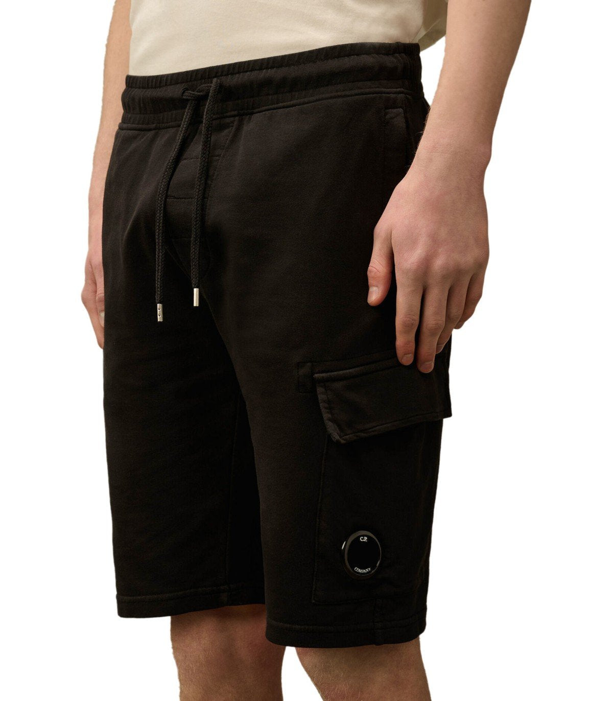 BERMUDA CARGO LIGHT FLEECE NERO C.P. COMPANY