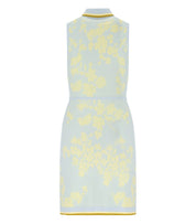 ELISABETTA FRANCHI SKY BLUE LEMONADE POLO-STYLE DRESS