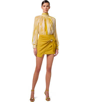 ELISABETTA FRANCHI BUTTER CURRY BLOUSE