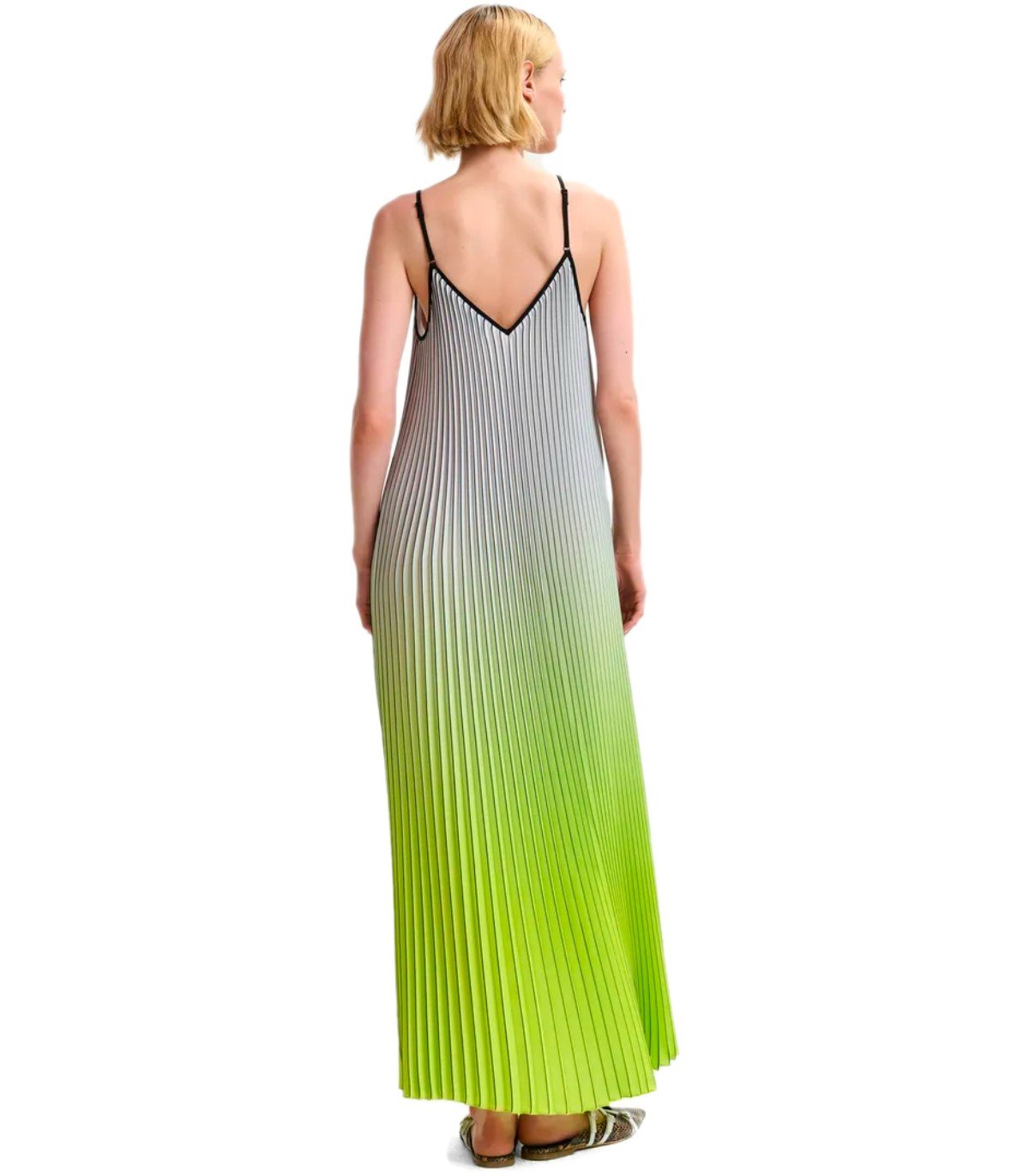 ESSENTIEL ANTWERP HAURUS GREEN LONG DRESS